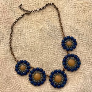 Blue statement necklace